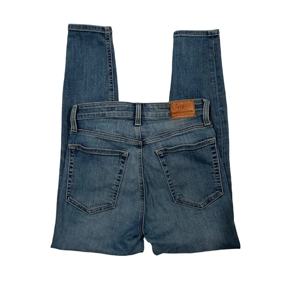 Lucky Brand Bridgette Button Fly Crop Skinny Jeans, Sz 2/26 - Picture 6 of 16